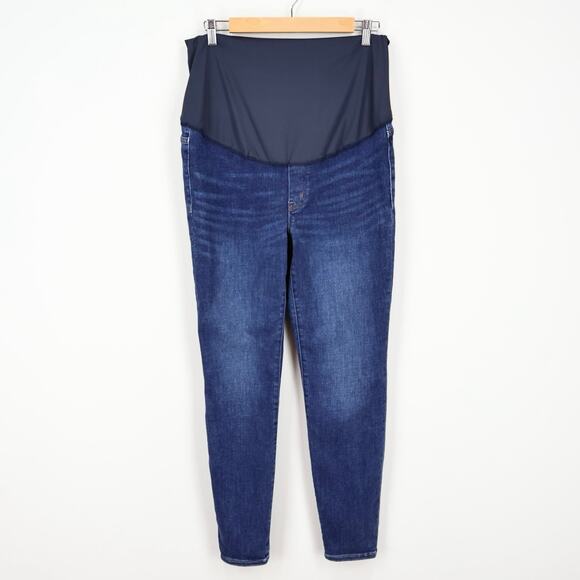 J. Crew Factory Maternity Jean In Signature Stretch Classic Indigo Blue Size 30 - Picture 4 of 10